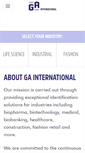 Mobile Screenshot of ga-international.com
